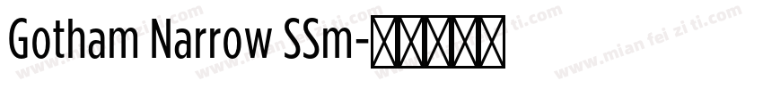 Gotham Narrow SSm字体转换